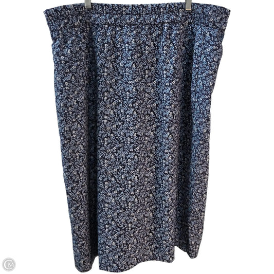 Skirt Midi By J. Crew In Blue, Size: Xxl