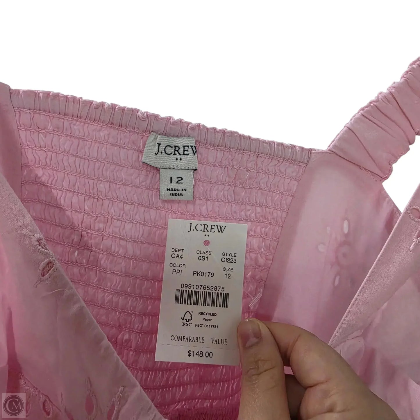 Dress Casual Midi By J. Crew In Pink, Size: 12