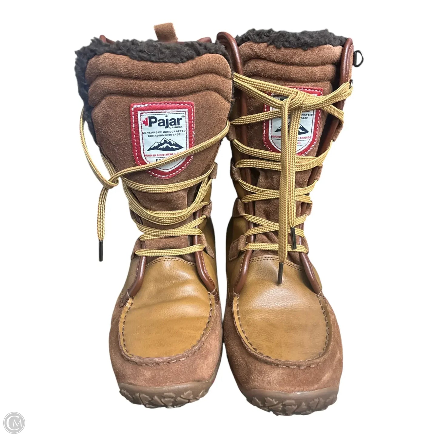 Boots Snow By Clothes Mentor In Tan, Size: 10