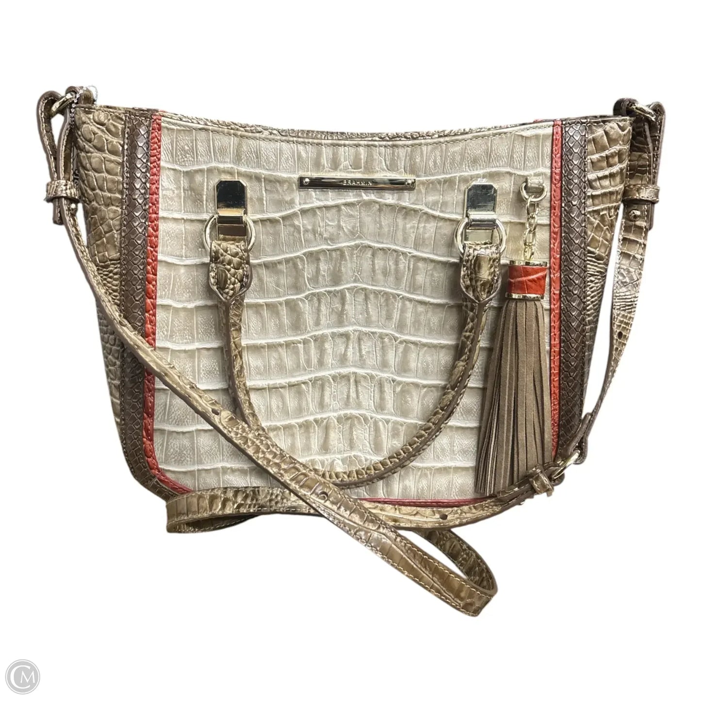 Handbag Designer By Brahmin, Size: Medium