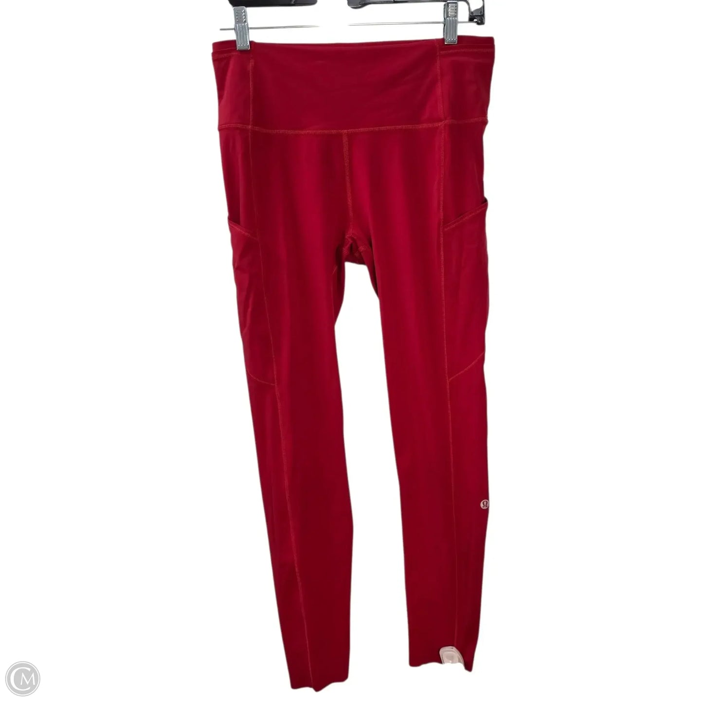 Athletic Leggings By Lululemon In Red, Size: 8