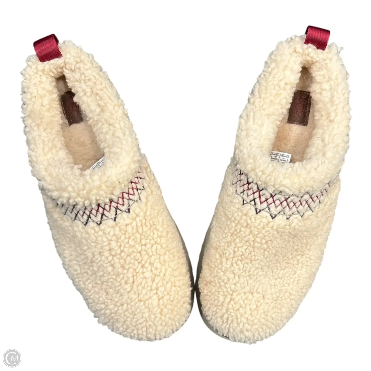 Slippers Designer By Ugg In Cream, Size: 9