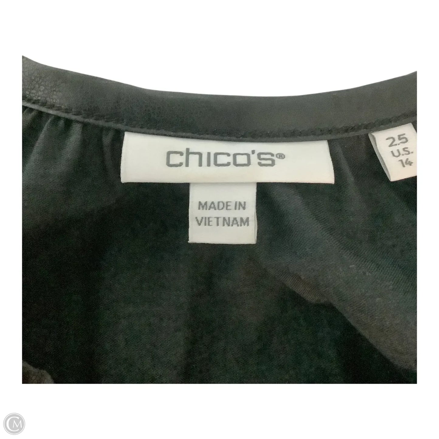 Dress Casual Midi By Chicos In Black, Size: 14