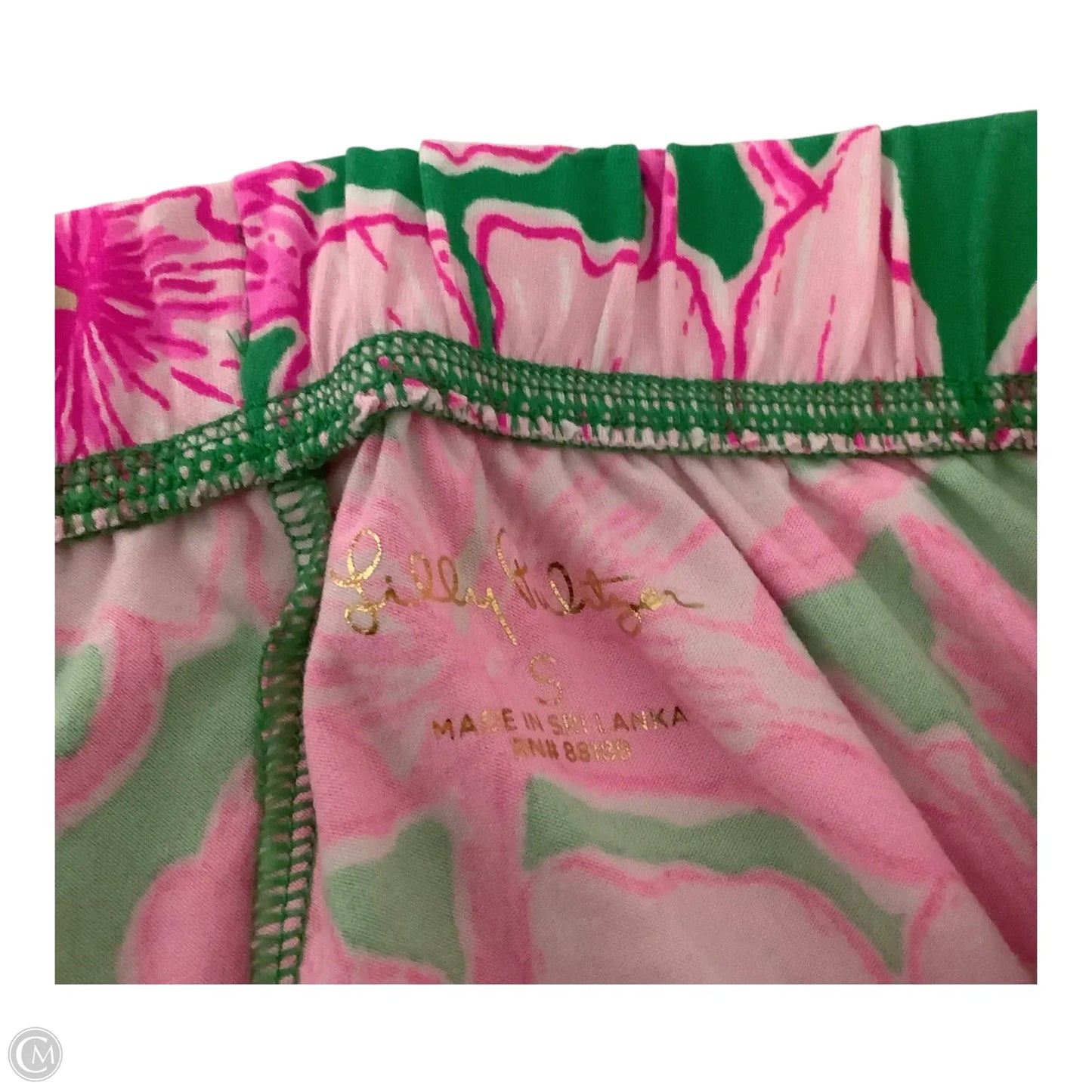 Pajamas Designer By Lilly Pulitzer In Green & Pink, Size: S