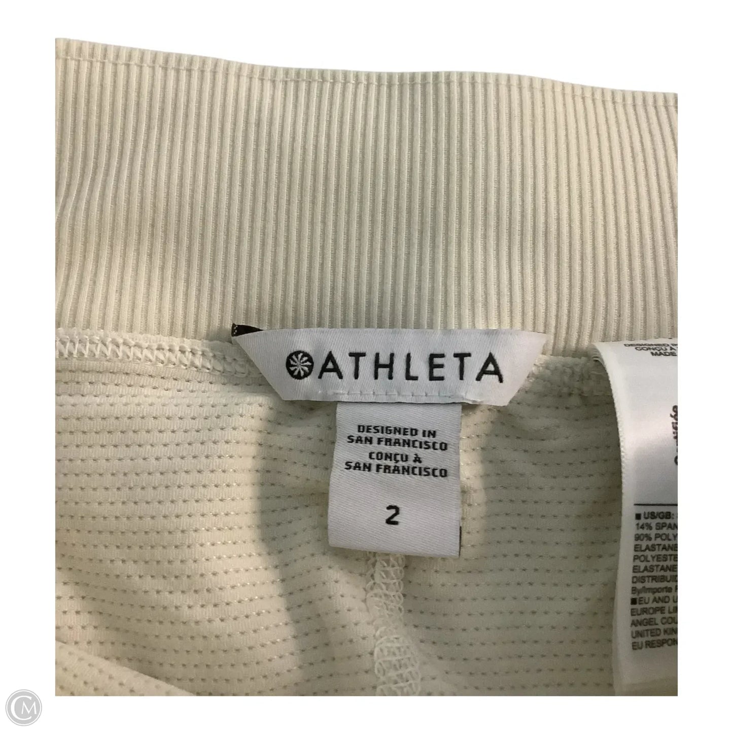 Athletic Skort By Athleta In Cream, Size: 2