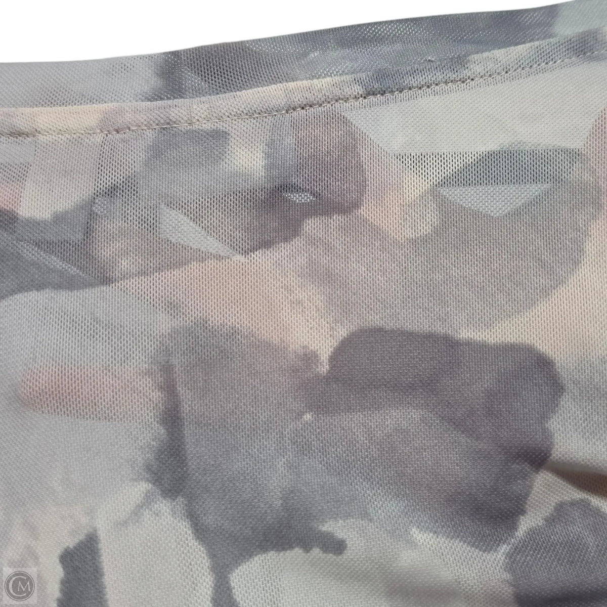 Top Long Sleeve Basic By Logo In Grey, Size: 3x
