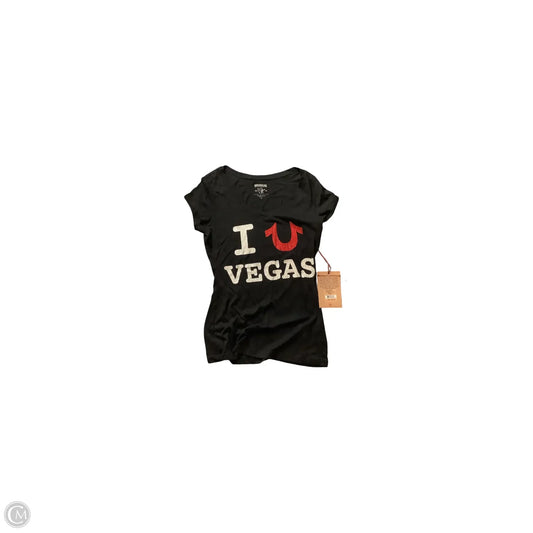 Top Short Sleeve By True Religion In Black, Size: M