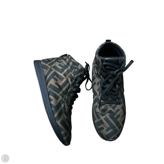 Shoes Luxury Designer By Fendi In Black & Brown