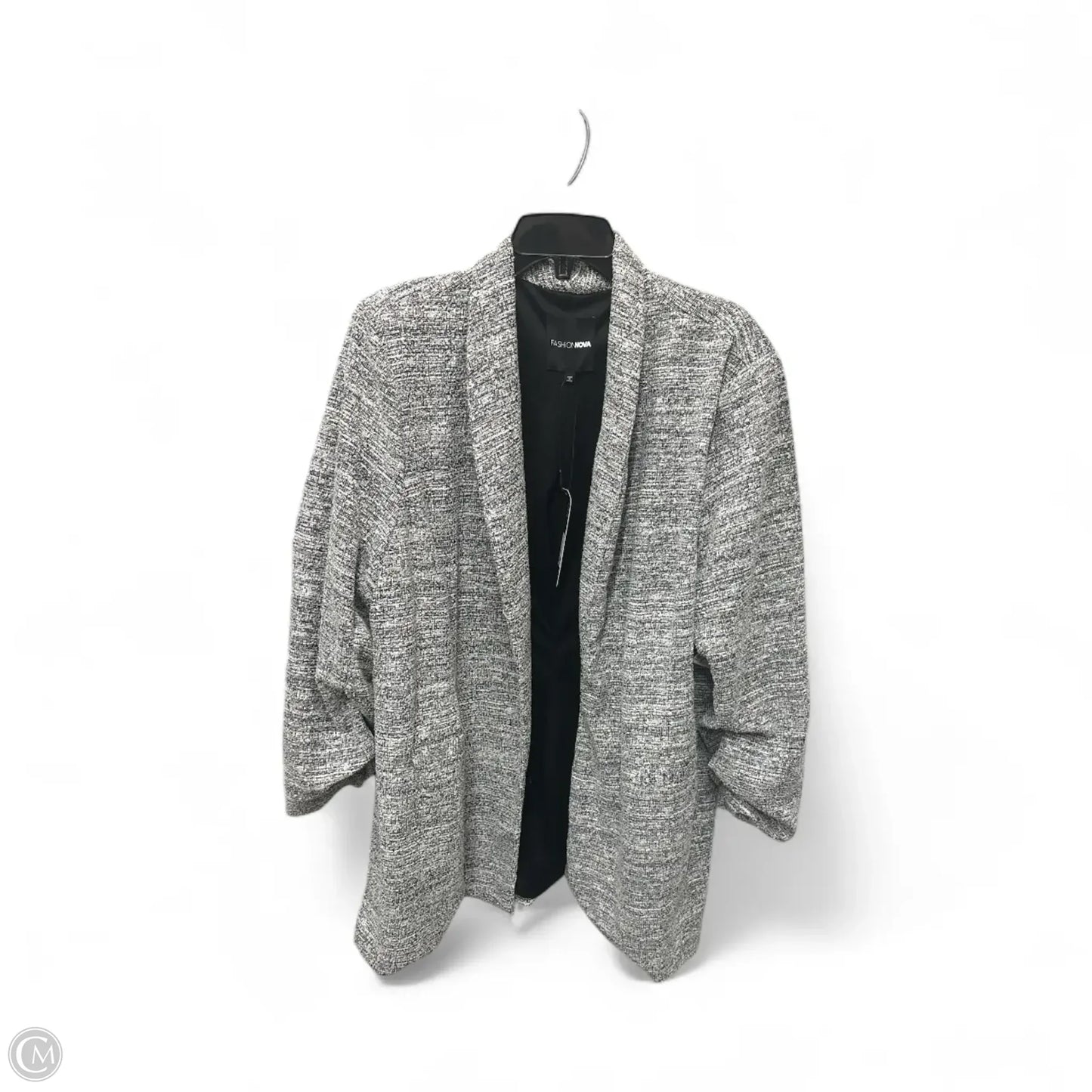 Blazer By Fashion Nova In Black & White, Size: 3x