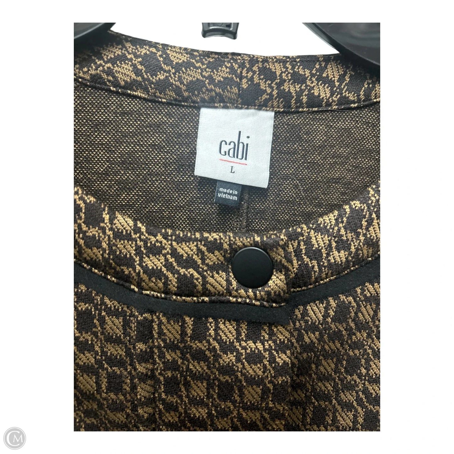 Jacket Other By Cabi In Black & Gold, Size: L