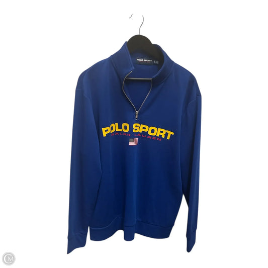 Sweatshirt Collar By Polo Ralph Lauren In Blue, Size: Xl