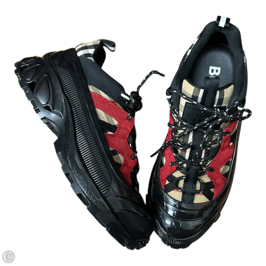 Shoes Luxury Designer By Burberry In Black & Red
