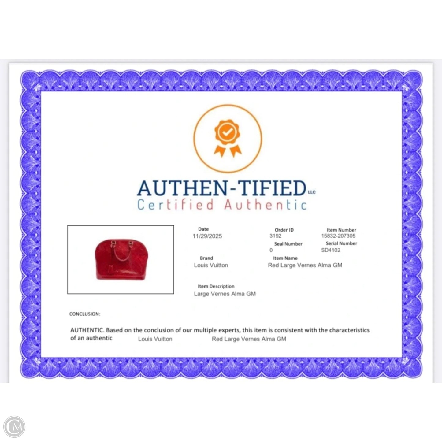 Handbag Luxury Designer By Louis Vuitton, Size: Large