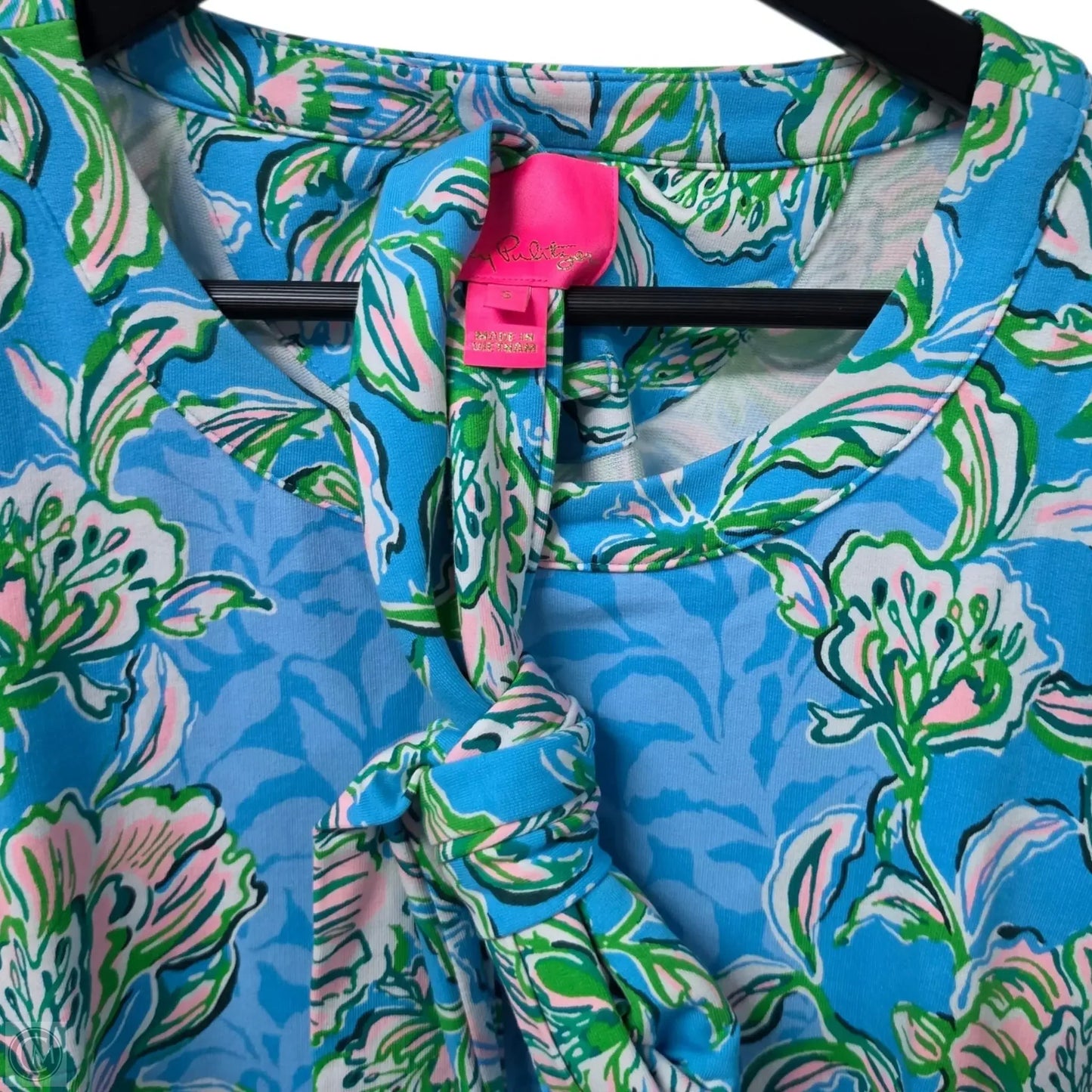 Dress Designer By Lilly Pulitzer In Blue & Green, Size: S