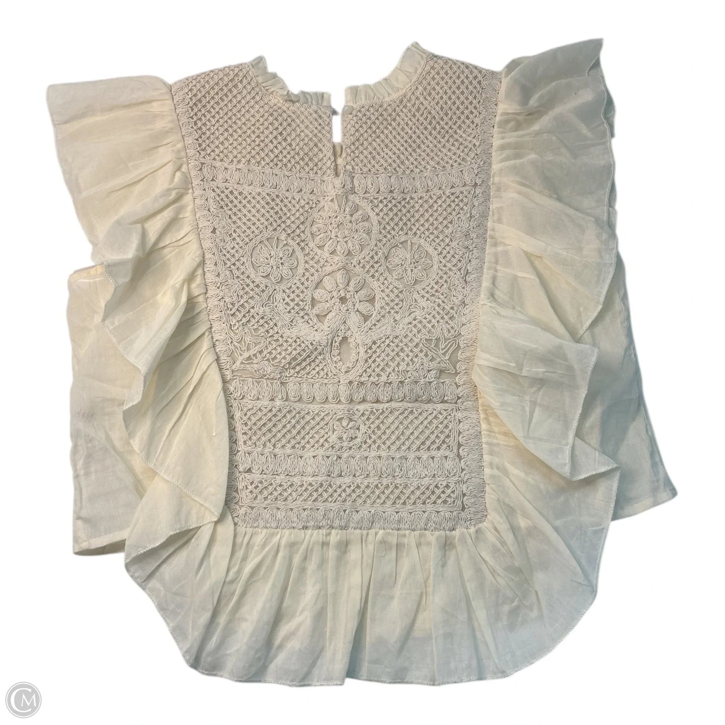Top Short Sleeve By Joie In Cream, Size: L