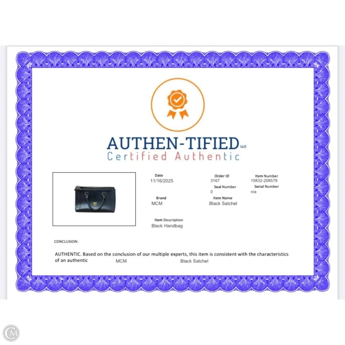 Handbag Luxury Designer By Mcm, Size: Large