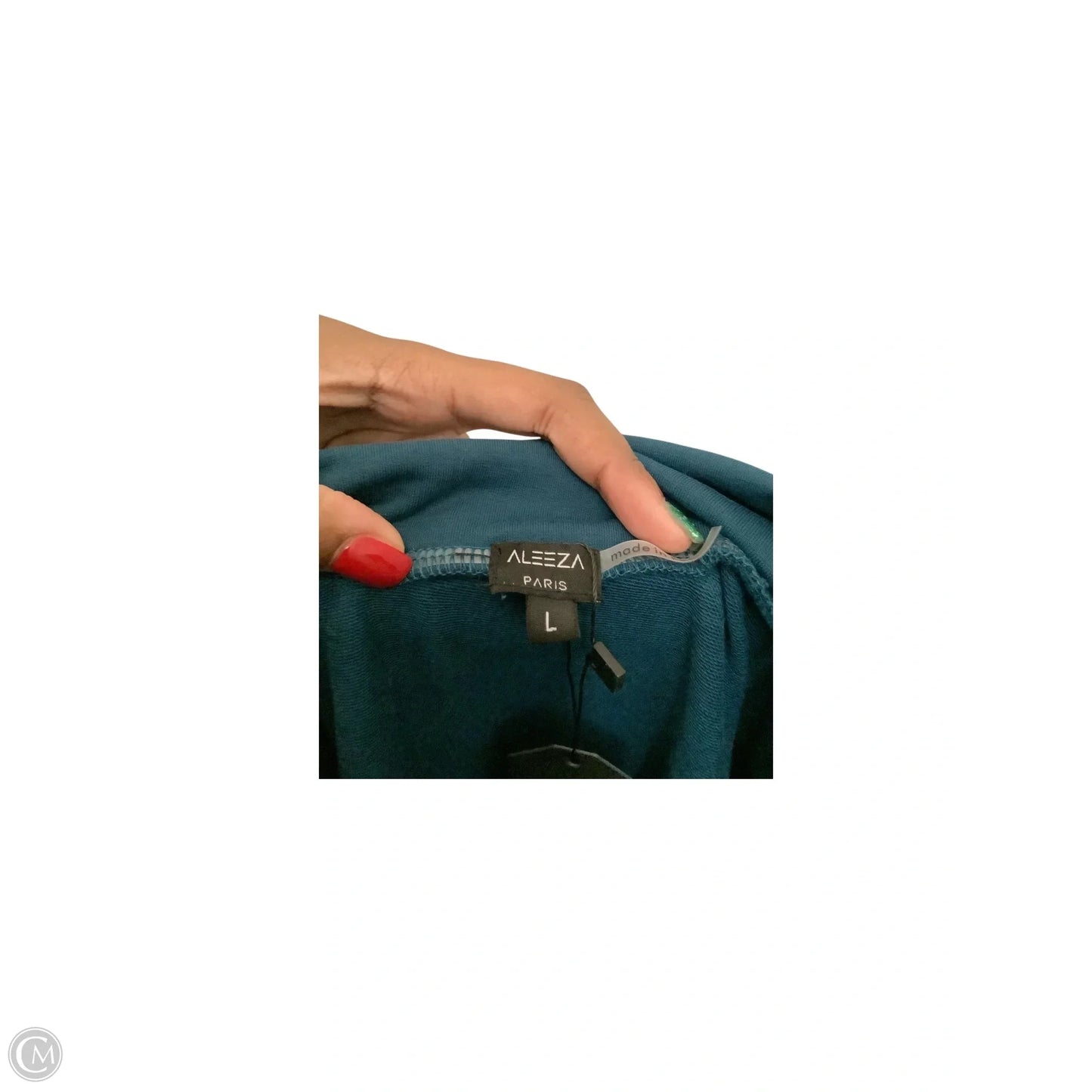 Skirt Midi By Clothes Mentor In Teal, Size: L