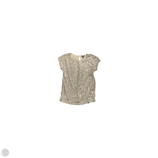 Top Short Sleeve By Cable And Gauge In Silver, Size: M