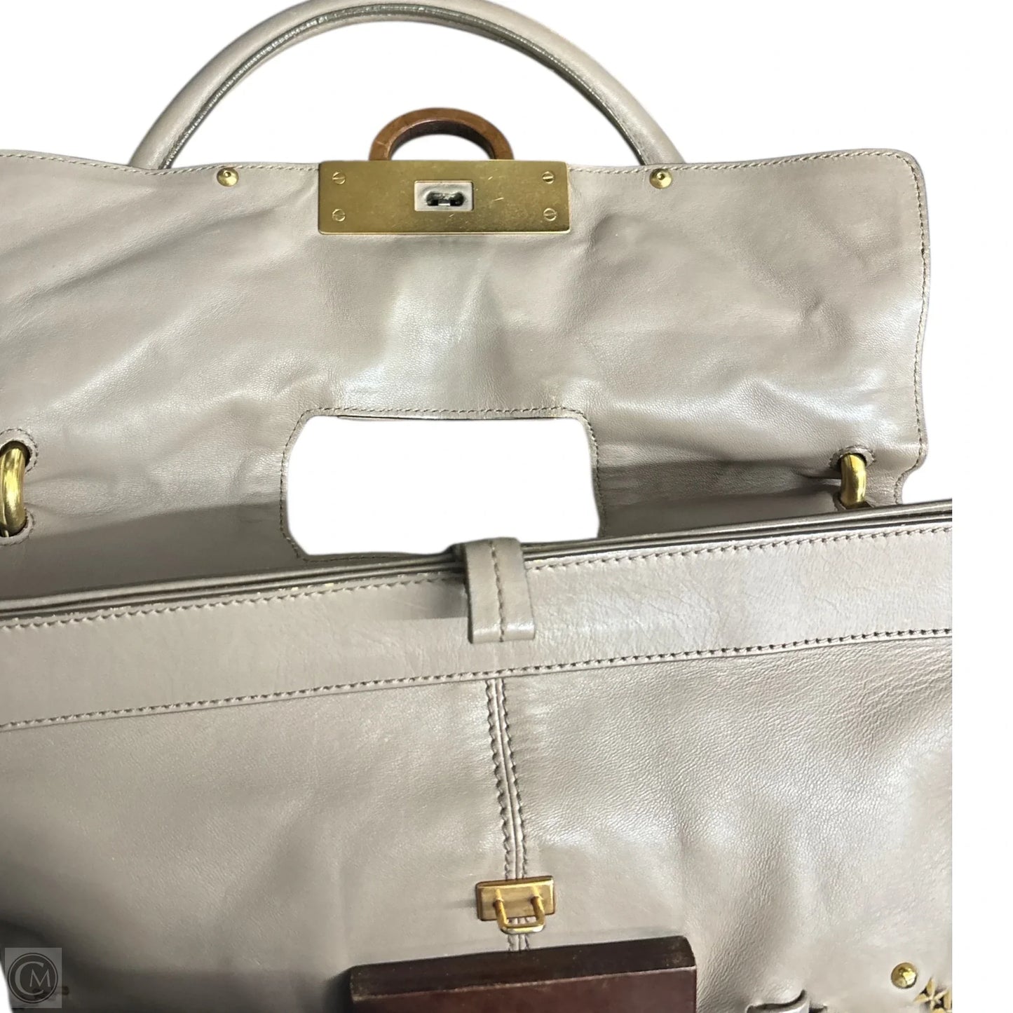 Handbag Luxury Designer By Ferragamo, Size: Medium