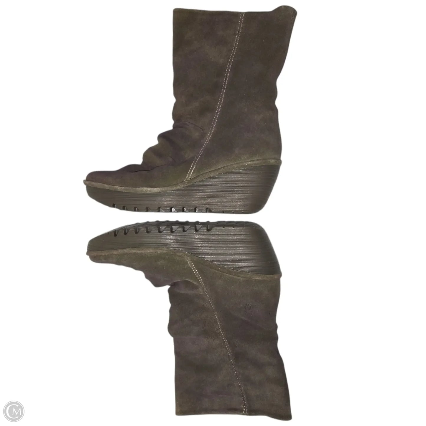 Boots Ankle Heels By Fly London In Green, Size: 9