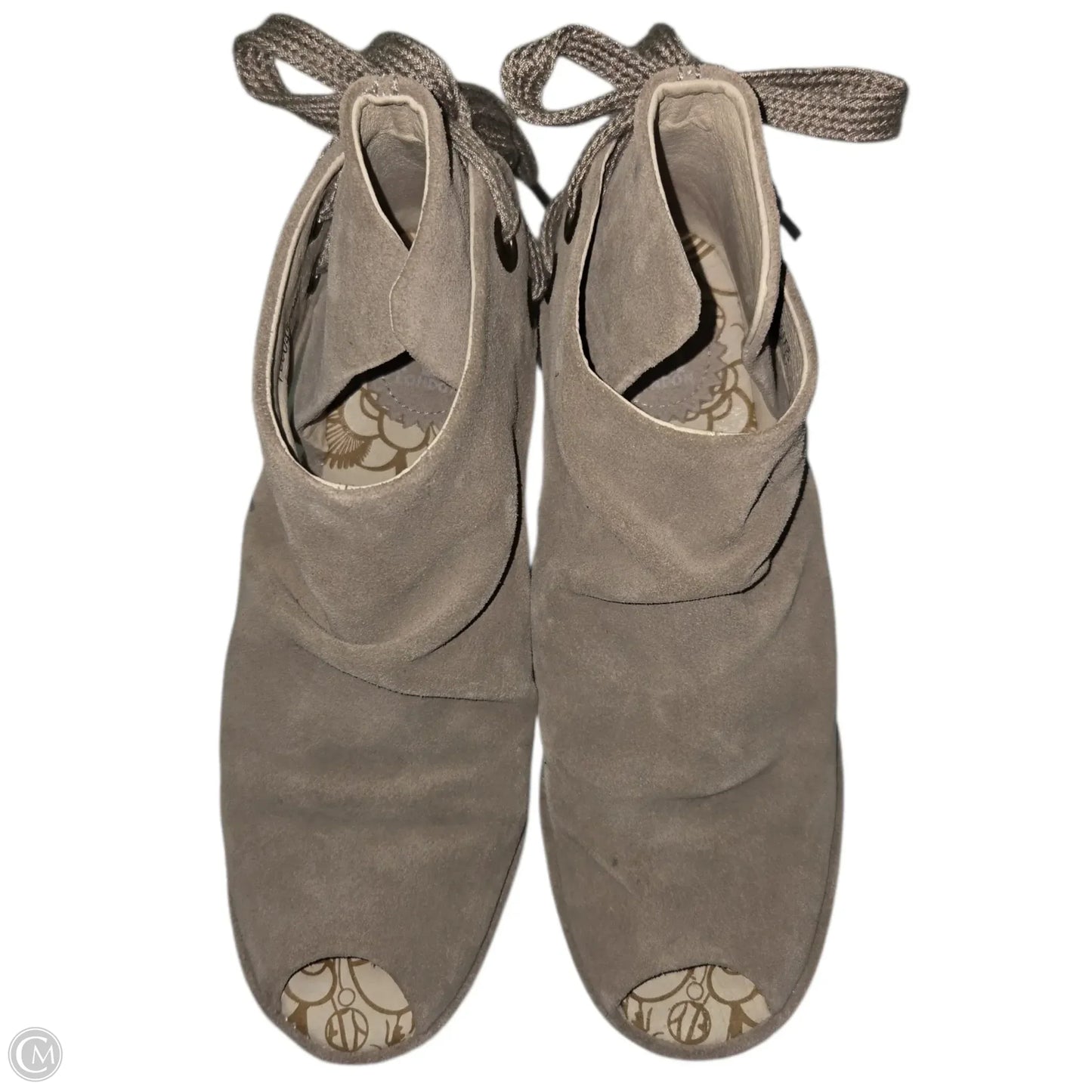 Shoes Heels Wedge By Fly London In Taupe, Size: 8
