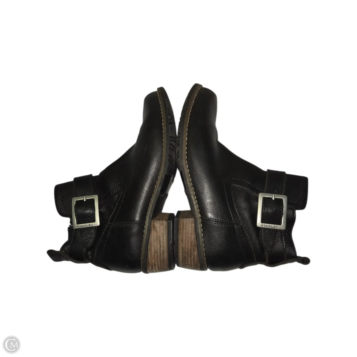 Boots Ankle Flats By Clothes Mentor In Black, Size: 8