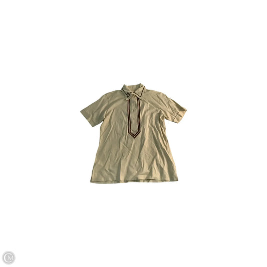 Top Short Sleeve Designer By Tory Burch In Tan, Size: S