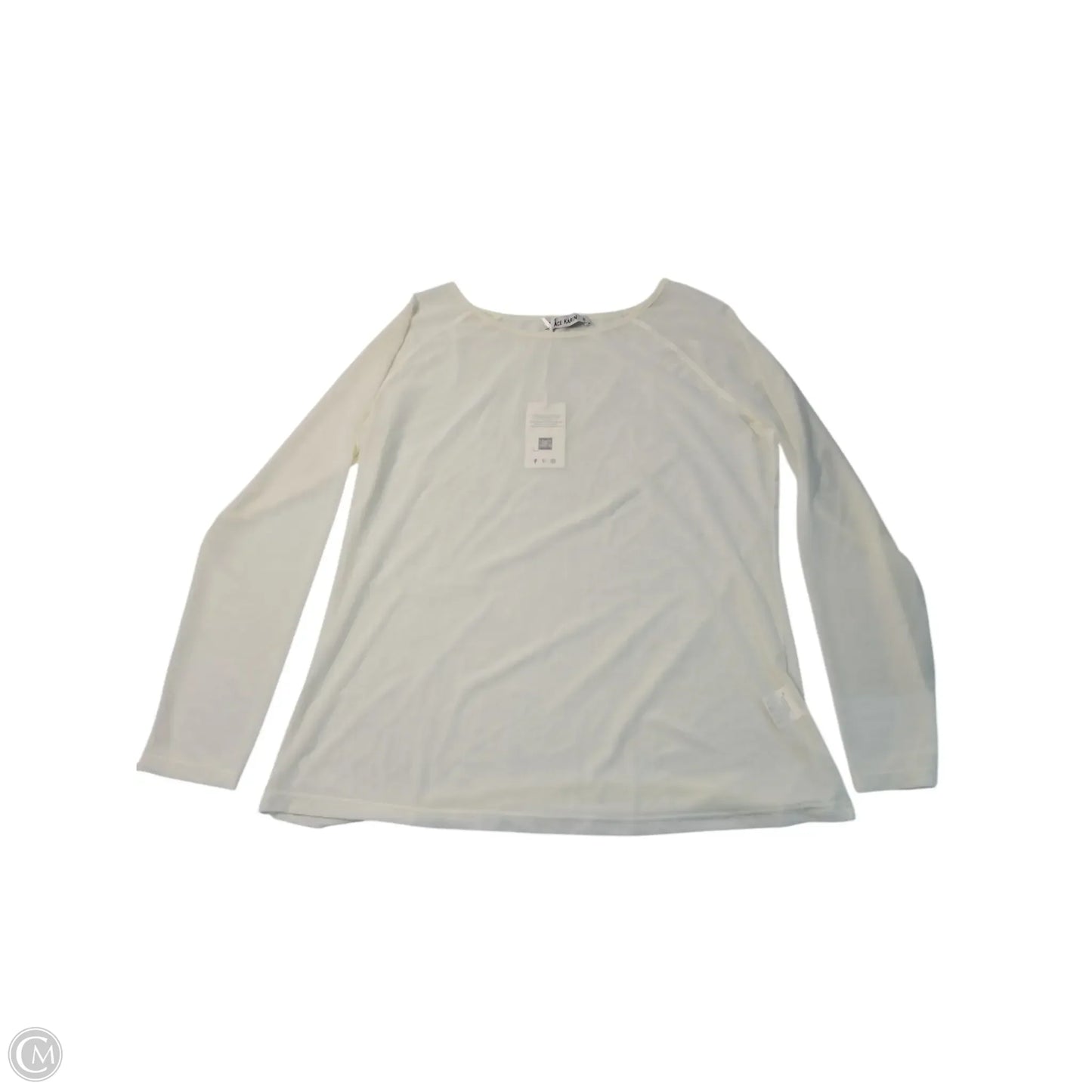Top Long Sleeve Basic By Grace + Karma In Cream, Size: 3x