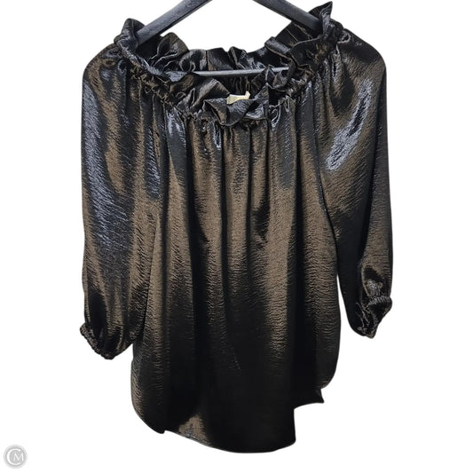 Top Long Sleeve Basic By Michael By Michael Kors In Black, Size: M