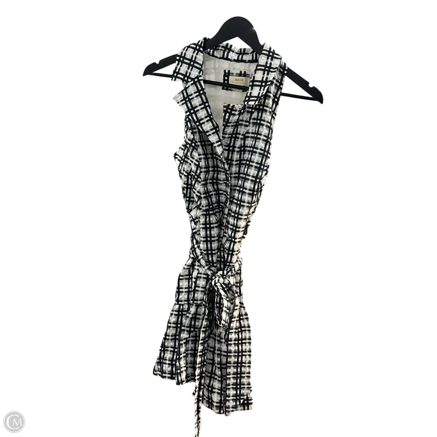 Dress Casual Midi By Maeve In Black & White, Size: 12