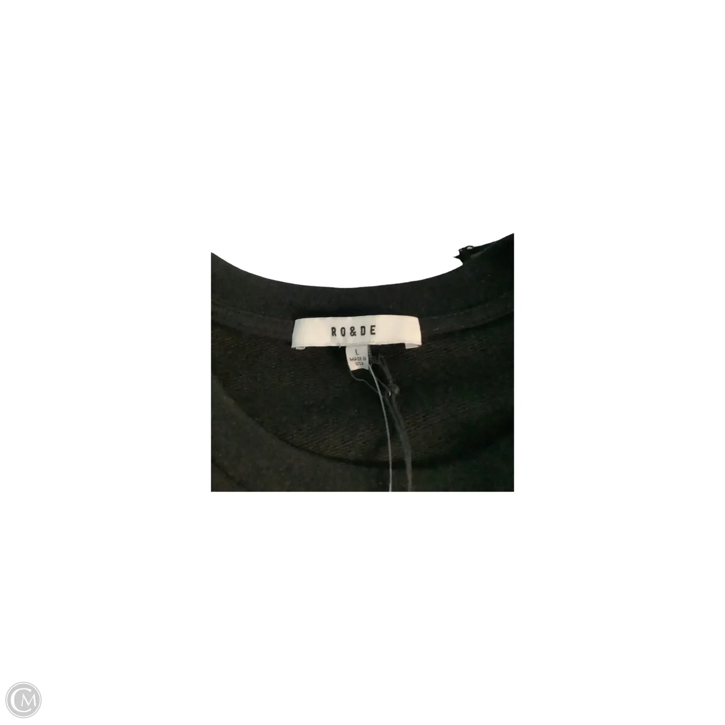 Top Long Sleeve By Ro & De In Black, Size: L