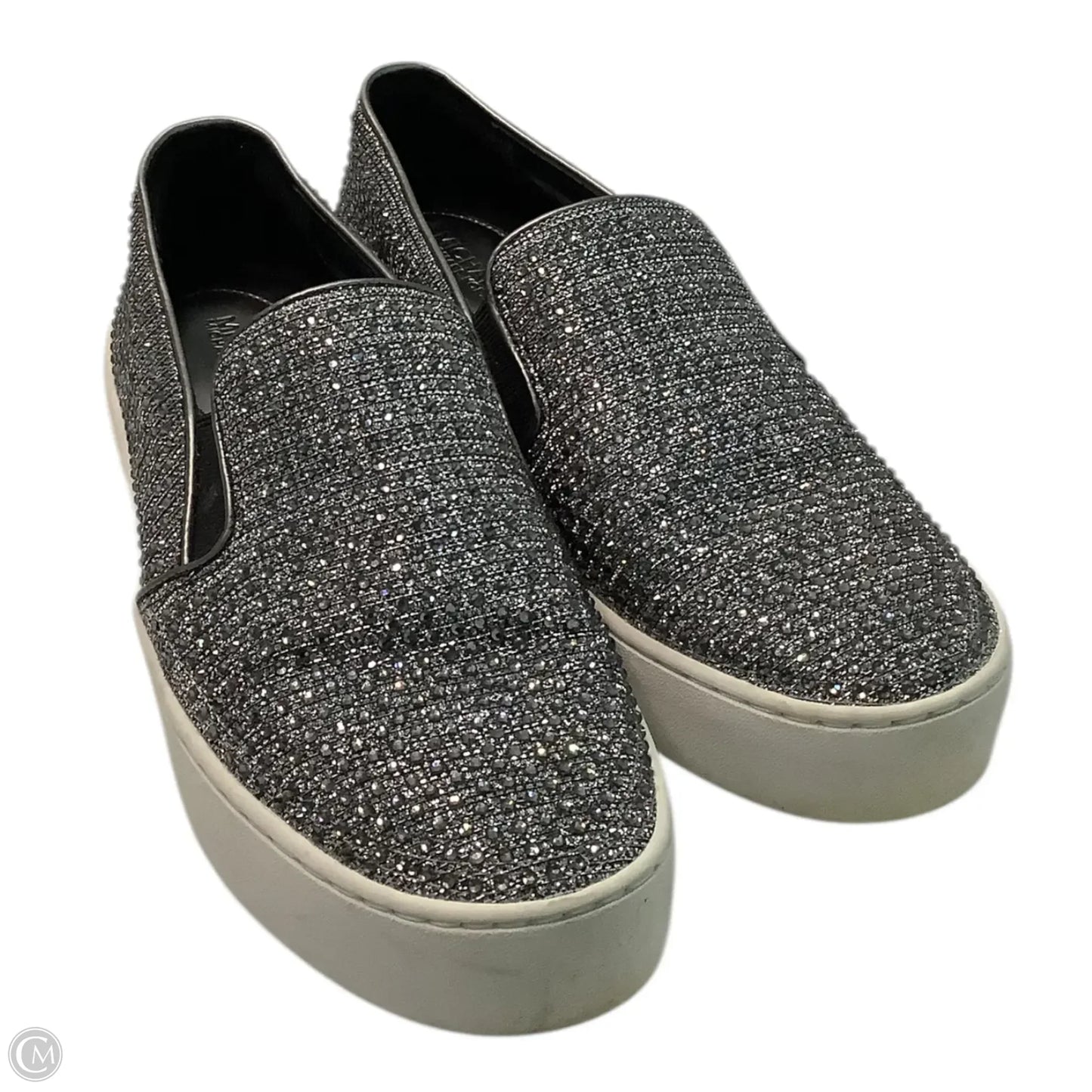 Shoes Sneakers By Michael By Michael Kors In Silver, Size: 6.5