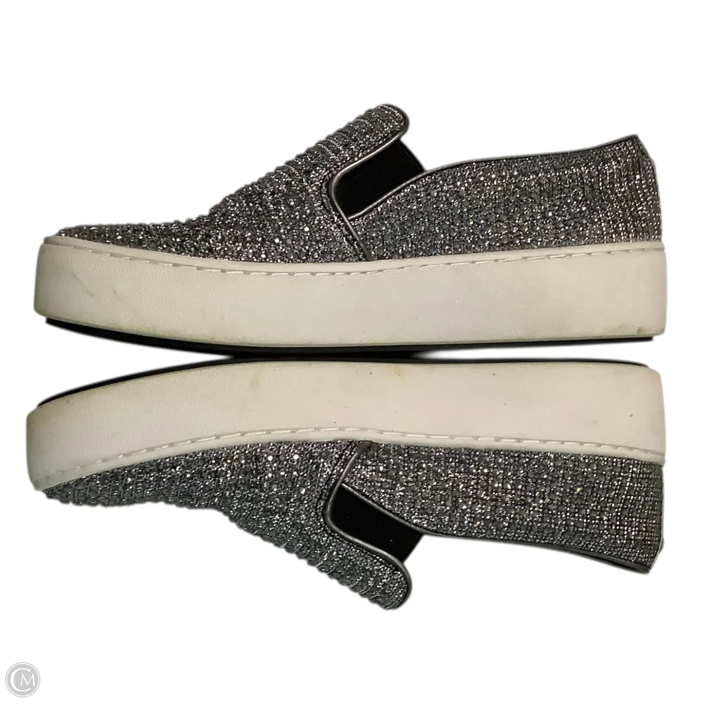 Shoes Sneakers By Michael By Michael Kors In Silver, Size: 6.5