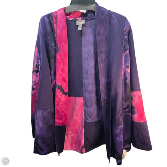 Blazer By Chicos In Purple, Size: Xl