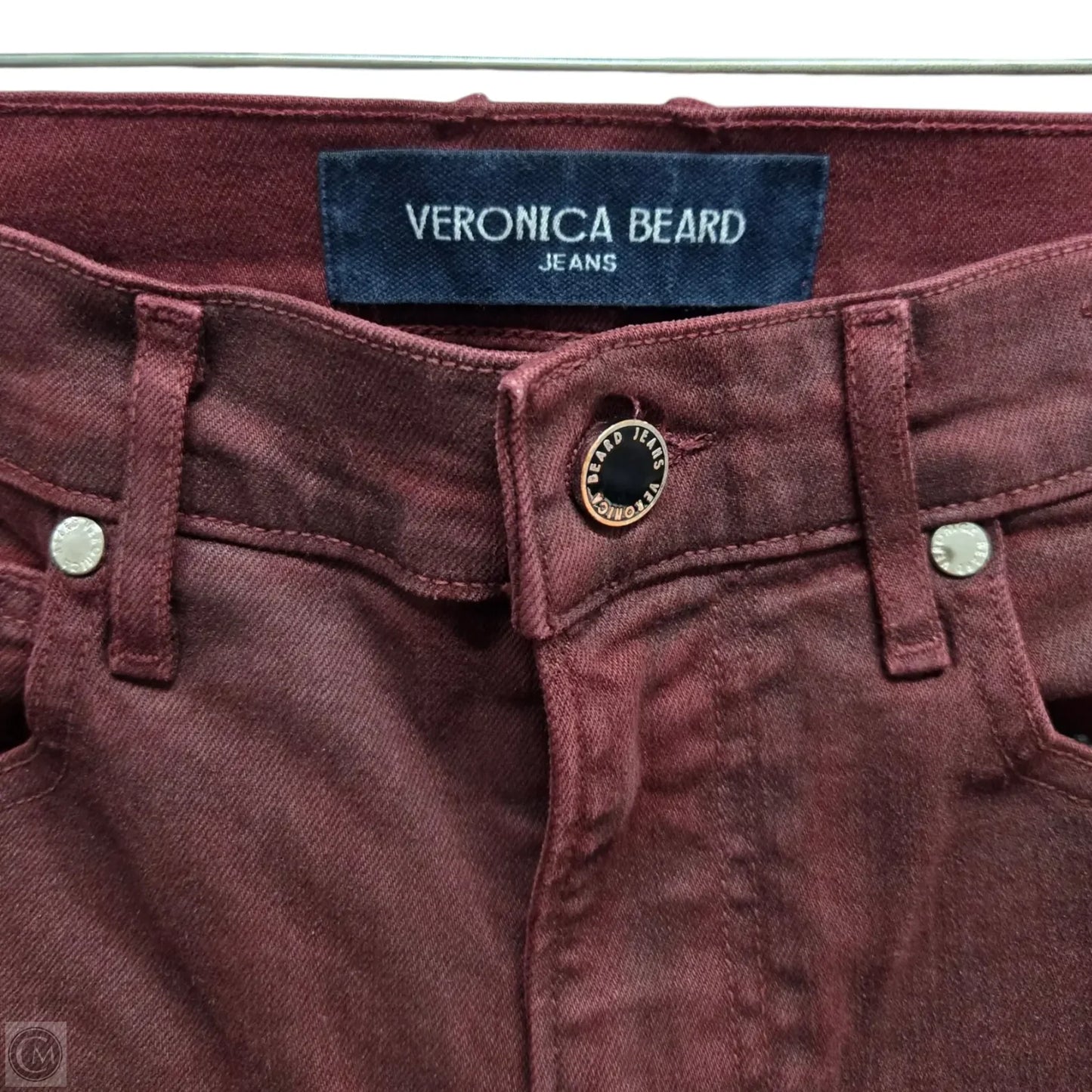 Jeans Flared By Veronica Beard In Red, Size: 4