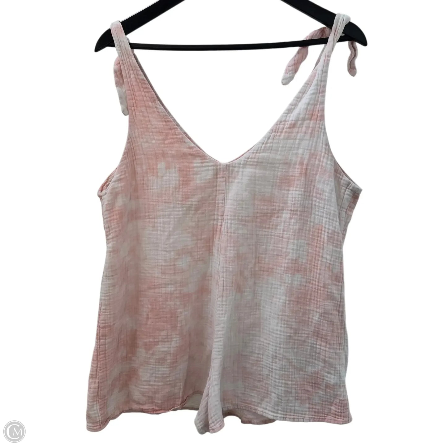 Romper By Mumu In Pink & White, Size: M