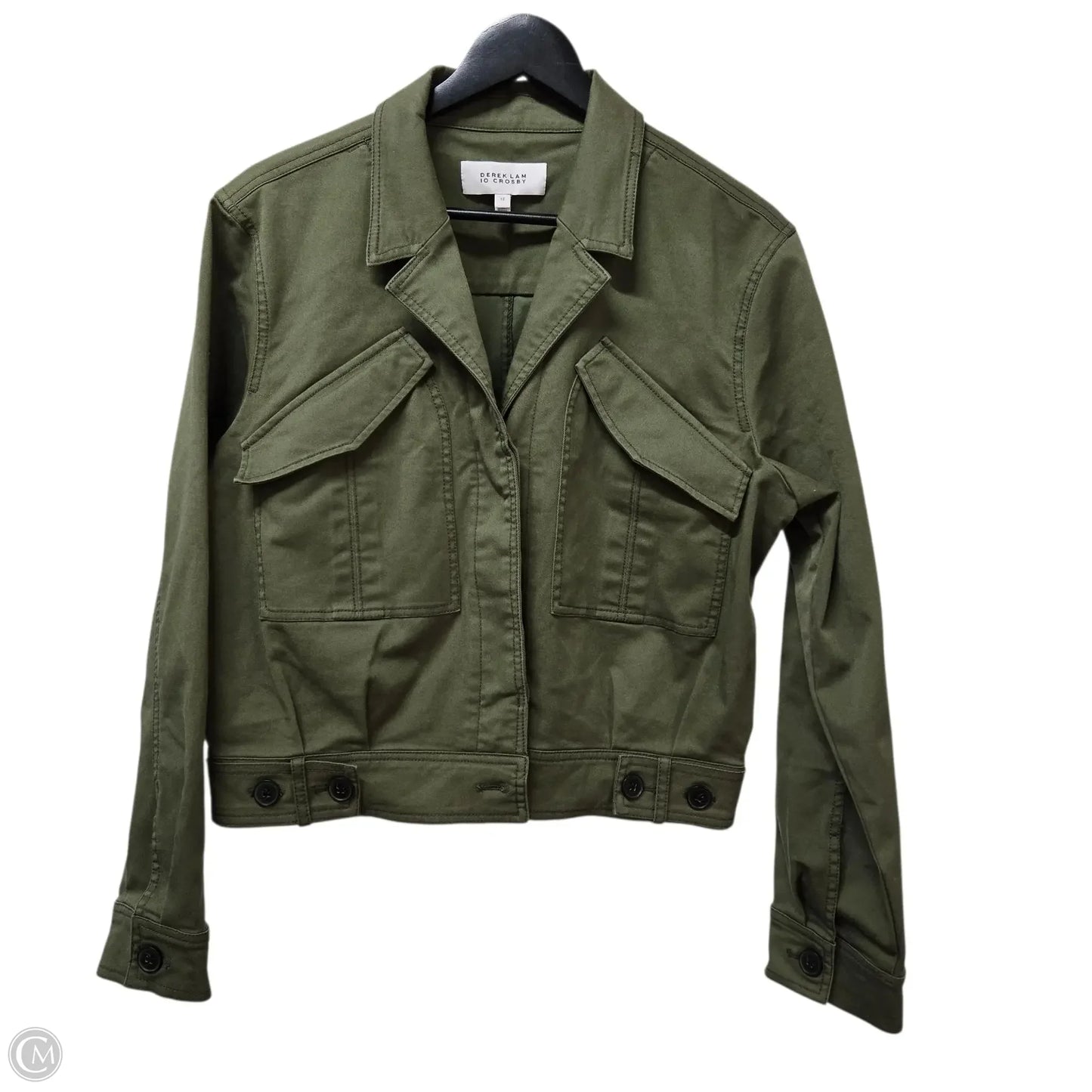Jacket Designer By Derek Lam In Green, Size: 12