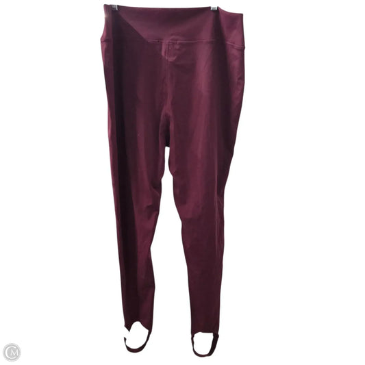 Pants Leggings By Akira In Maroon, Size: 1x