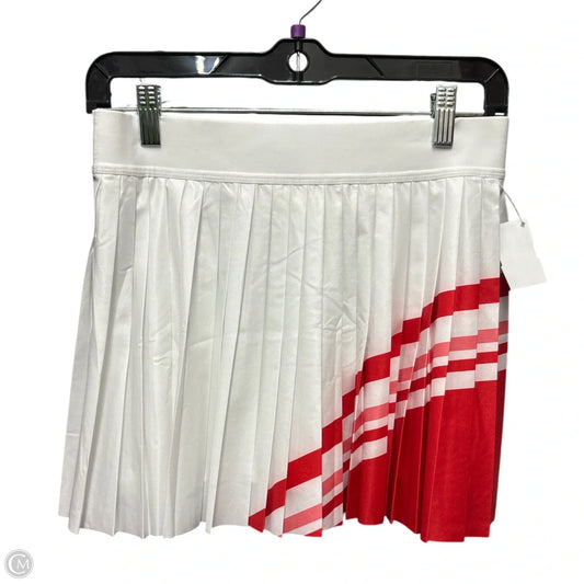 Athletic Skort By Athleta In Red & White, Size: S