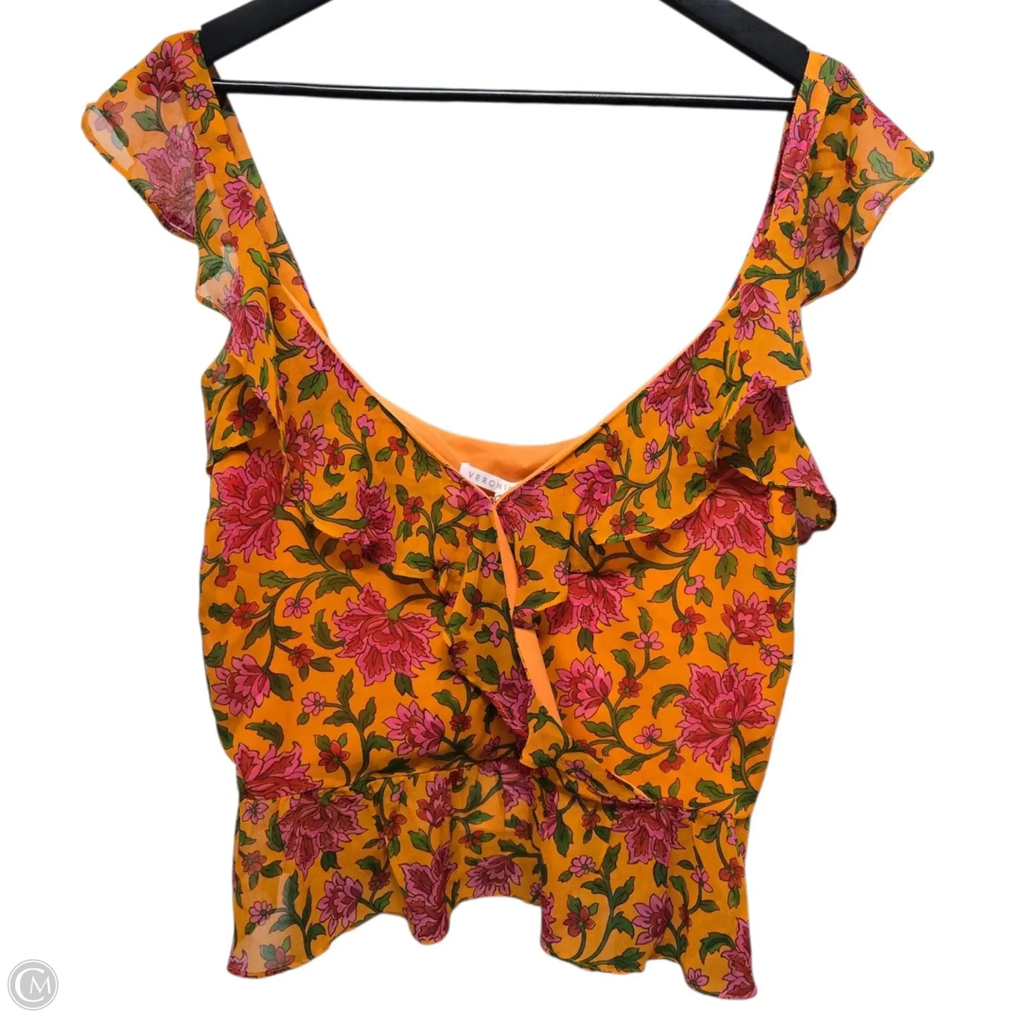 Top Sleeveless By Veronica Beard In Orange, Size: 16