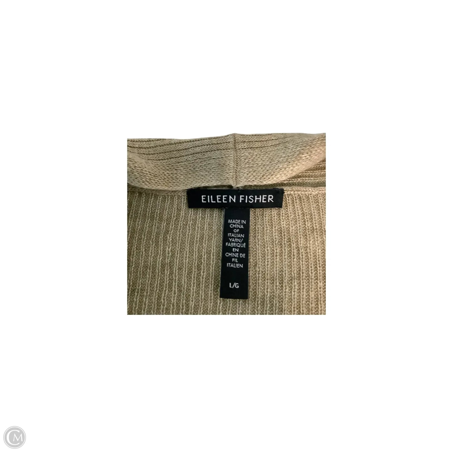 Cardigan By Eileen Fisher In Taupe, Size: L