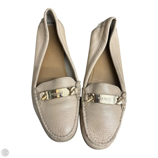 Shoes Designer By Coach In Tan, Size: 8