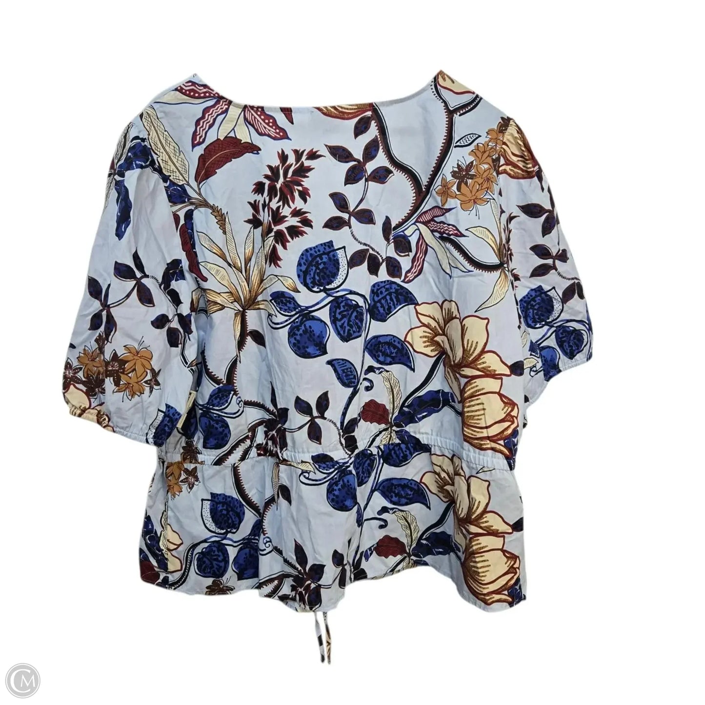 Top Short Sleeve Basic By Talbots In Blue, Size: 2x
