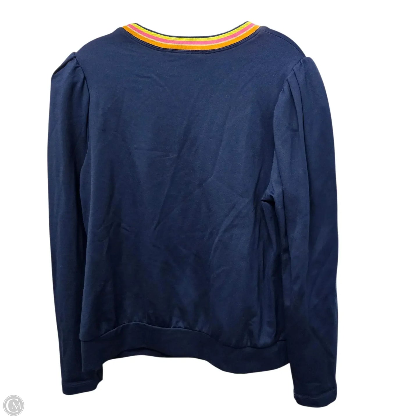 Top Long Sleeve Basic By Trina Turk In Navy, Size: L