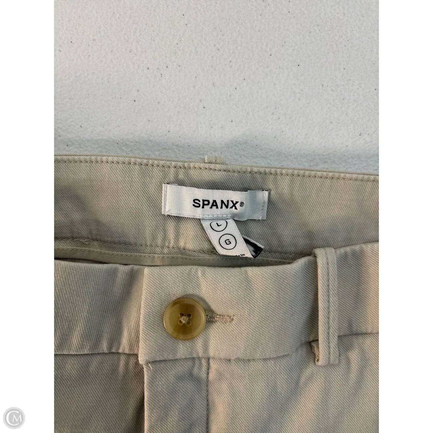 Jeans Wide Leg By Spanx In Tan, Size: L
