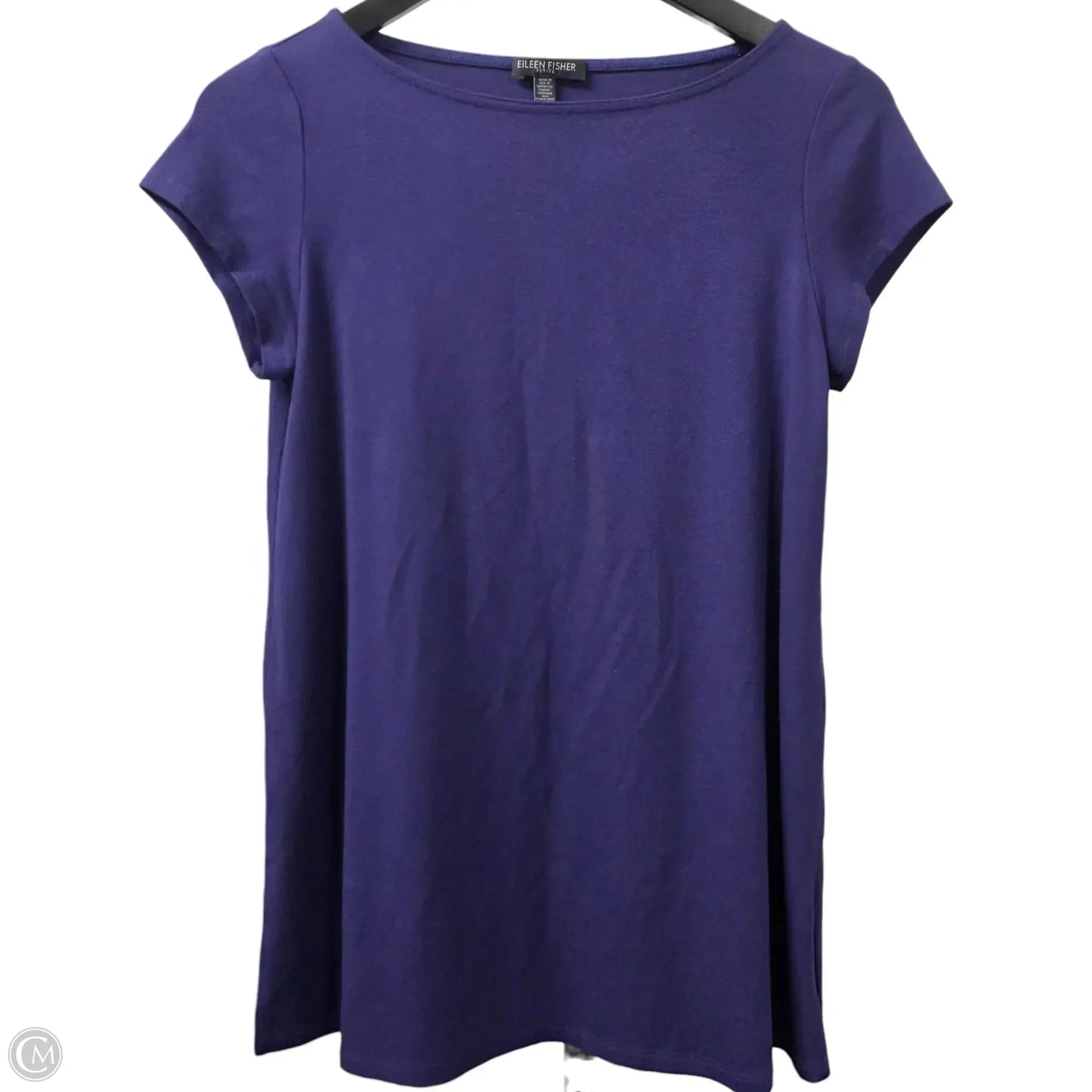 Top Short Sleeve By Eileen Fisher In Purple, Size: Sp