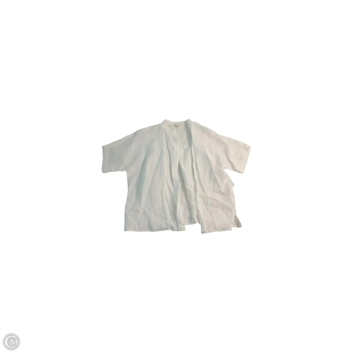 Top Short Sleeve Basic By Eileen Fisher In White, Size: Xs