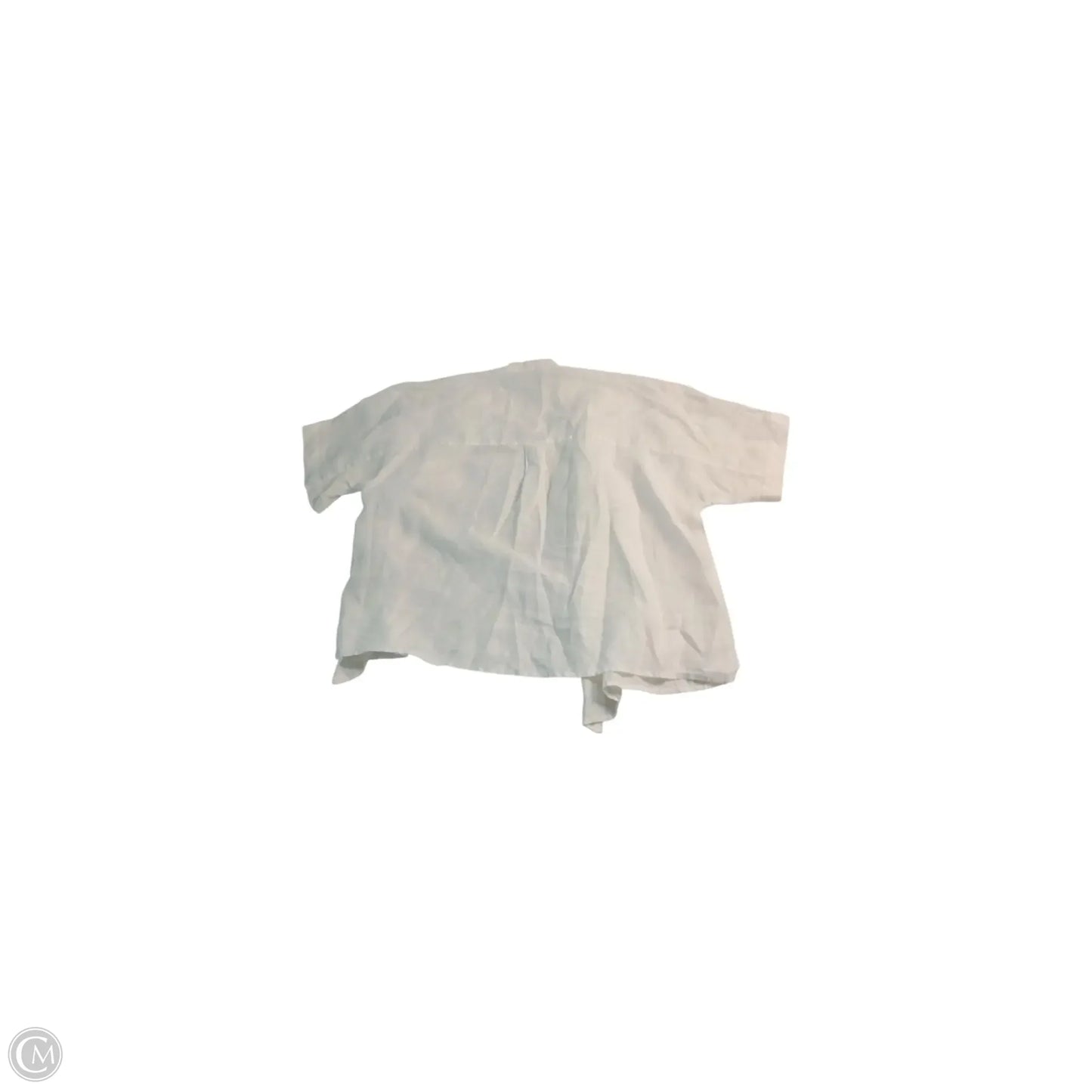 Top Short Sleeve Basic By Eileen Fisher In White, Size: Xs