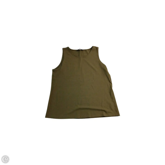 Top Sleeveless Basic By Eileen Fisher In Green, Size: Mp