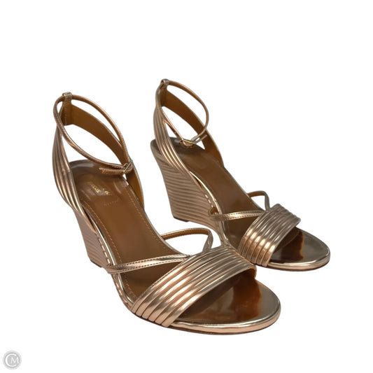 Sandals Designer By Aquazzura In Rose Gold